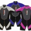 Nalu Childrens Shorty Wetsuits - Pink