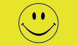 Happy Face Flag 5ft By 3Ft