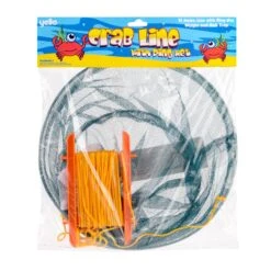 Crab Line Drop Net With Metal Ring And Handles -Outdoor Camping Discount BGG1601 yello crab dsrop net