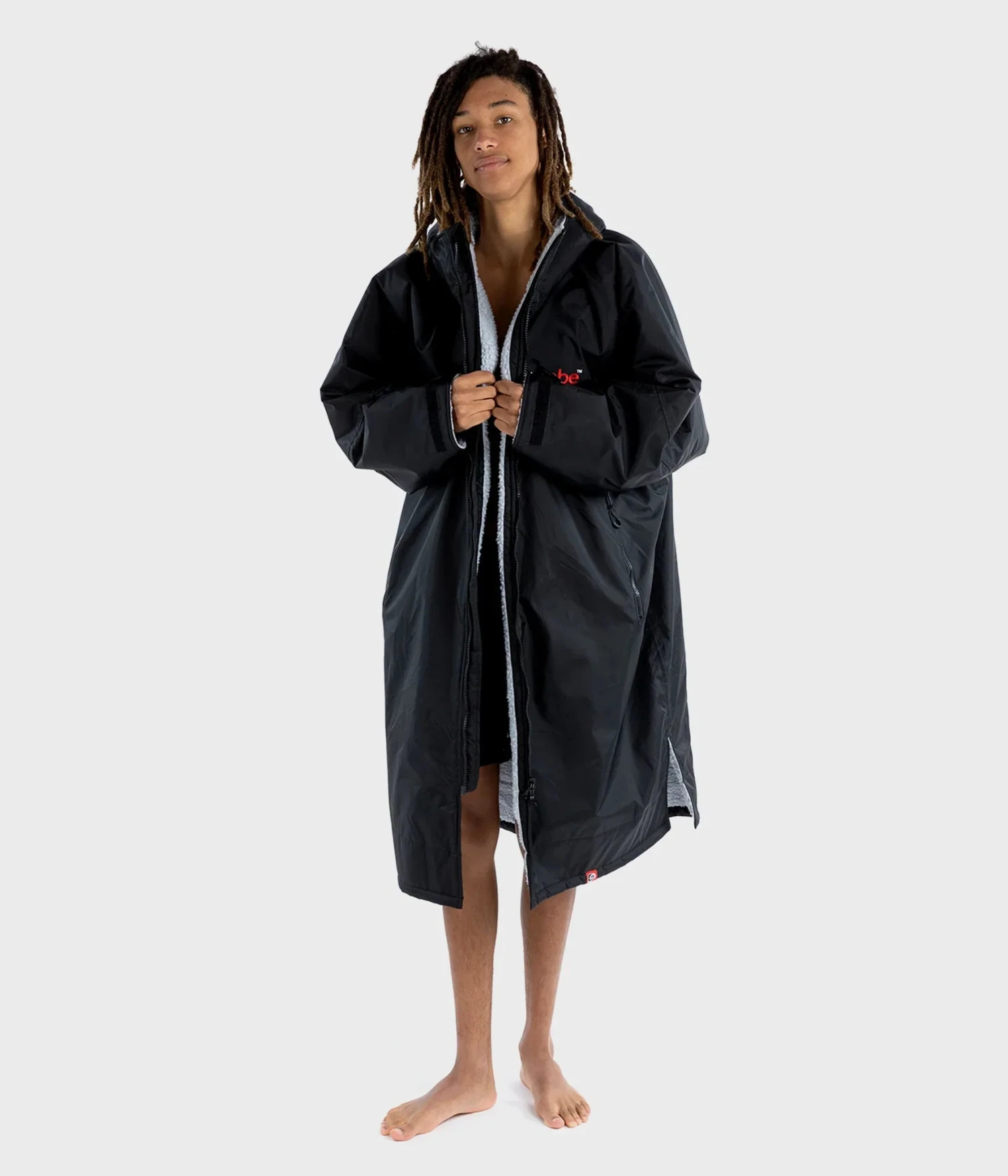 Dryrobe Advance Long Sleeve BLACK GREY - RECYCLED 5 Dryrobe Advance Long Sleeve BLACK GREY - RECYCLED - Image 5