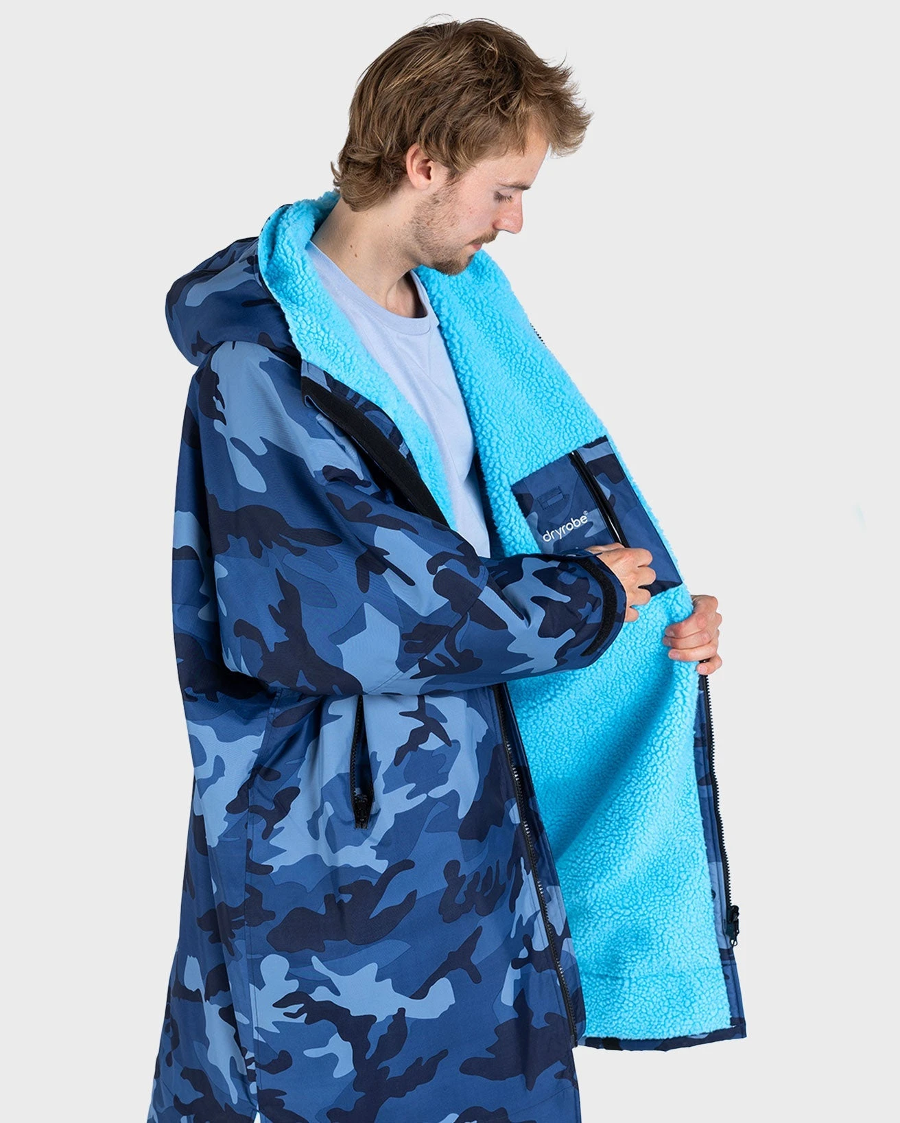 Dryrobe Advance Long Sleeve Blue Camo Blue 1 Dryrobe Advance Long Sleeve Blue Camo Blue