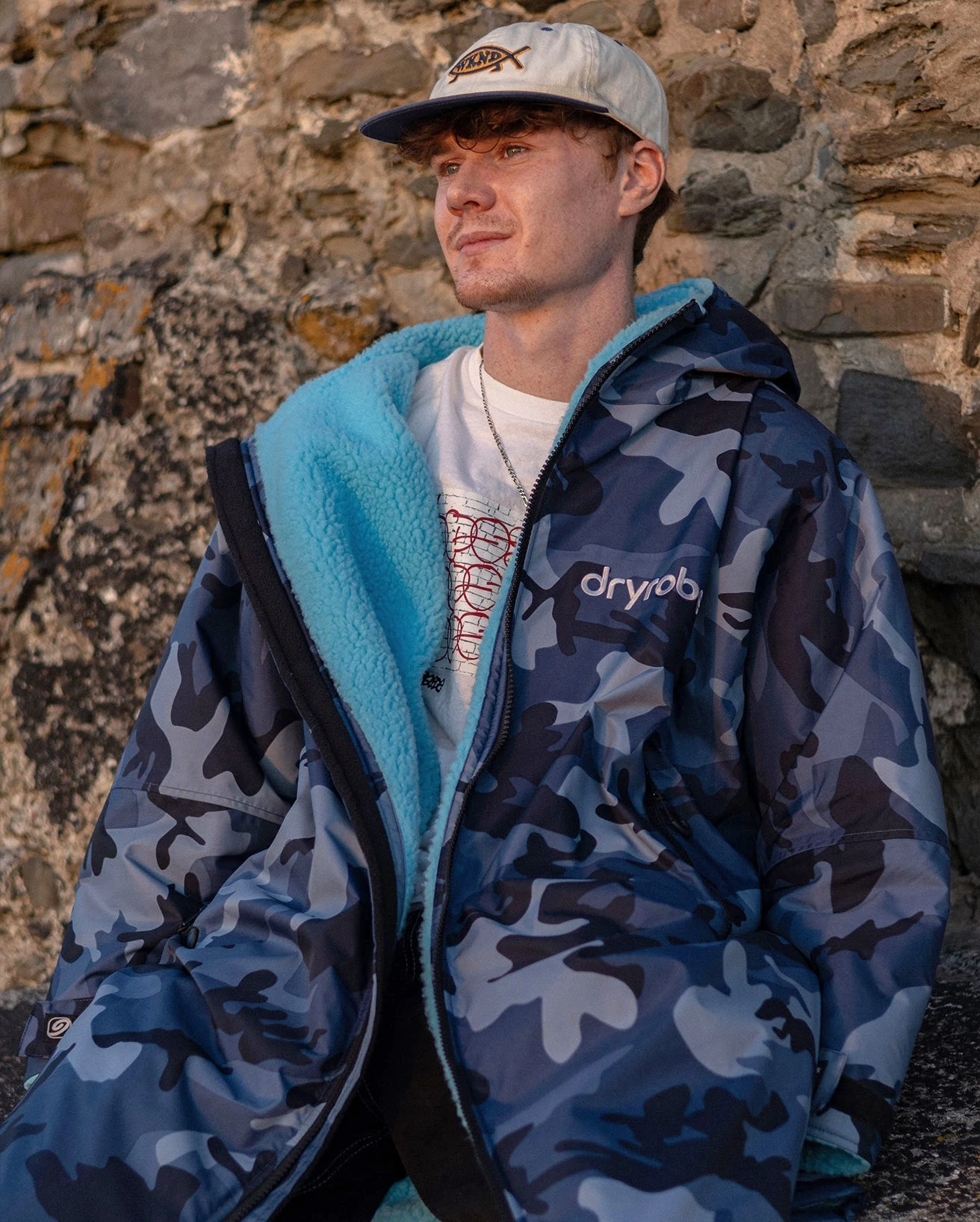 Dryrobe Advance Long Sleeve Blue Camo Blue 4 Dryrobe Advance Long Sleeve Blue Camo Blue - Image 4