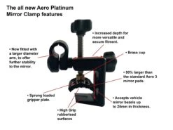 Milenco Aero Platinum Mirror 14 Milenco Aero Platinum Mirror -Outdoor Camping Discount Platinum Clamps descriptions