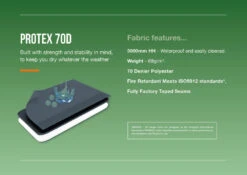 Vango Soul 300 Tent Deep Blue 2025 9 Vango Soul 300 Tent Deep Blue 2025 -Outdoor Camping Discount Protex70DFabricInfographic Blue LowRes 5