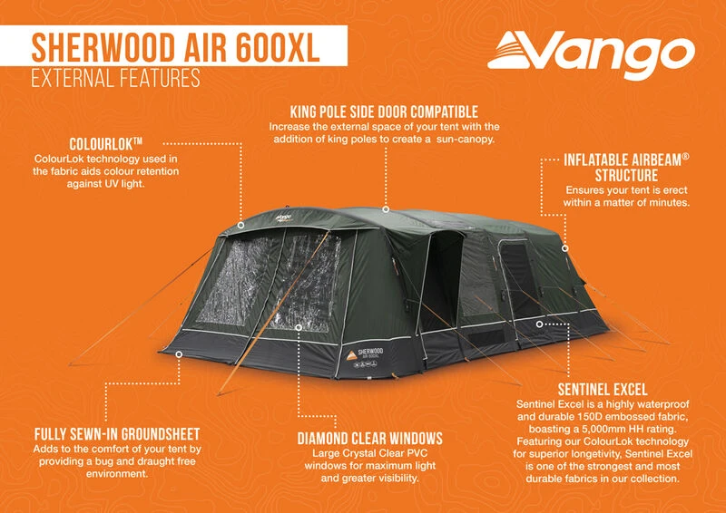 Vango Savannah Air 600XL Tent Package 2025 3 Vango Savannah Air 600XL Tent Package 2025 - Image 3