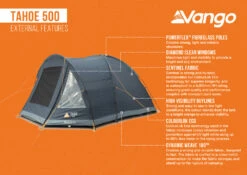 Vango Tahoe 500 Tent -Outdoor Camping Discount Tahoe 500 Infographic LowRes