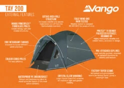 Vango Tay 200 Tent 2025 -Outdoor Camping Discount Tay 200 Infographic External LowRes