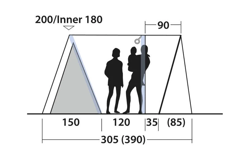 Outwell San Antonio 2 Air Tent 2025 7 Outwell San Antonio 2 Air Tent 2025 - Image 7