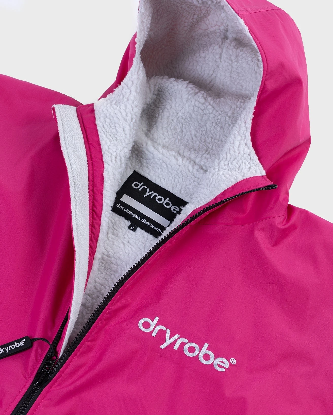 Dryrobe Advance Long Sleeve Hot Pink / Grey 7 Dryrobe Advance Long Sleeve Hot Pink / Grey - Image 7
