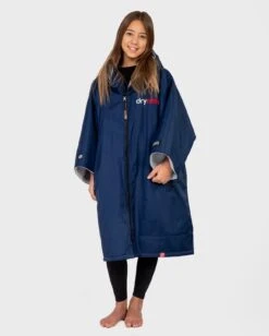 Dryrobe Advance Kids Short Sleeve Navy Grey -Outdoor Camping Discount kids advance SS Navygrey 1 2024x2024 678f8608 1d7d 4677 9af3 334947e26fd1