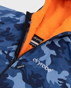 Dryrobe Advance Kids Long Sleeve Blue Camo / Orange 8 Dryrobe Advance Kids Long Sleeve Blue Camo / Orange -Outdoor Camping Discount kids advance bluecamoorange 9