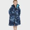 Dryrobe Advance Kids Long Sleeve Blue Camo / Blue