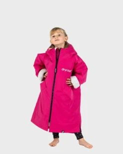 Dryrobe Advance Kids Long Sleeve Pink / Grey 9 Dryrobe Advance Kids Long Sleeve Pink / Grey -Outdoor Camping Discount kids advance ls pink 2
