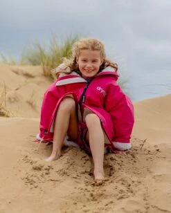 Dryrobe Advance Kids Long Sleeve Pink / Grey 10 Dryrobe Advance Kids Long Sleeve Pink / Grey -Outdoor Camping Discount kids advance ls pink 5