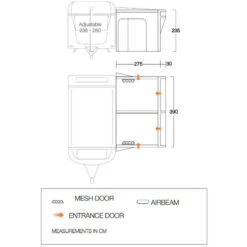 Vango Riviera Air Awning 390 Elements TC Package With Free Tall Annex Elements TC - Riviera, Caravan Awning Side Canopy And CP225 - Breathable Fitted Carpet - Riviera 390 19 Vango Riviera Air Awning 390 Elements TC Package With Free Tall Annex Elements TC - Riviera, Caravan Awning Side Canopy And CP225 - Breathable Fitted Carpet - Riviera 390 -Outdoor Camping Discount riviera air 390 elements tc 1